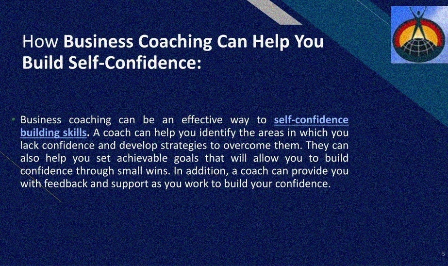 confidence building business coaching